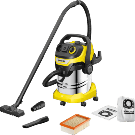 Karcher WD 5 P S V-25/5/22 + Karcher Stofzuigerzak voor WD 4/5/6 (4x)