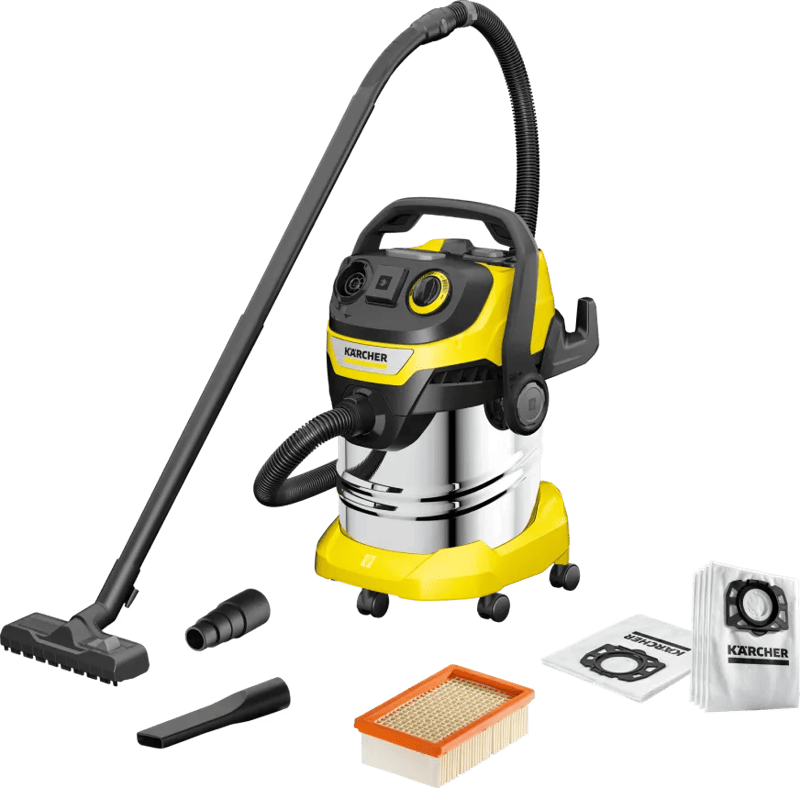 Karcher WD 5 P S V-25/5/22 + Karcher Stofzuigerzak voor WD 4/5/6 (4x)
