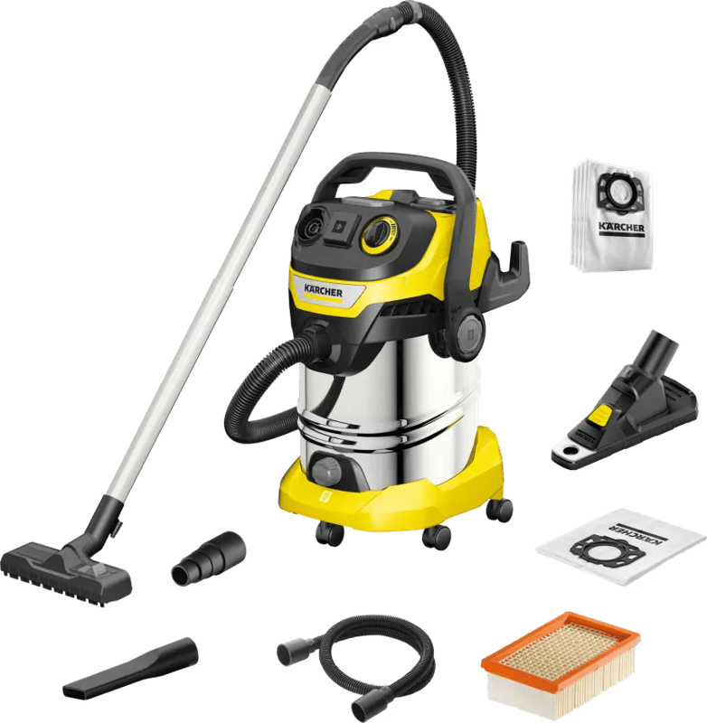 Karcher WD 6 P S V-30/6/22/T incl. boorstofopvanger + stofzuigerzakken (4x)