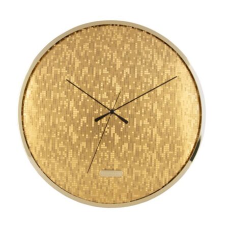 Karlsson Disco Wandklok - Goud | Fiftiesstore