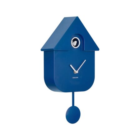 Karlsson Moderne Koekoeks Wandklok - Kobalt Blauw | Fiftiesstore
