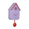 Karlsson Wandklok Dupla Color Cuckoo (Paars) Ø21.5cm | Fiftiesstore