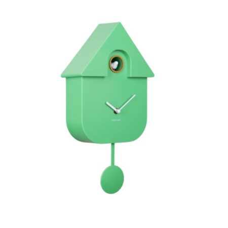 Karlsson Wandklok Modern Cuckoo - Groen | Fiftiesstore