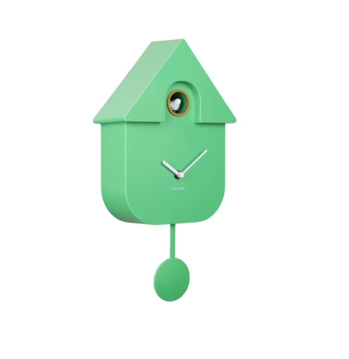 Karlsson Wandklok Modern Cuckoo - Groen | Fiftiesstore