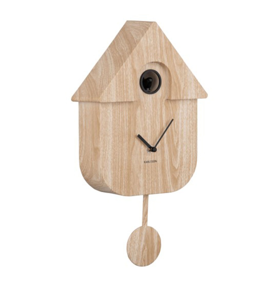 Karlsson Wandklok Modern Cuckoo - Houtprint | Fiftiesstore