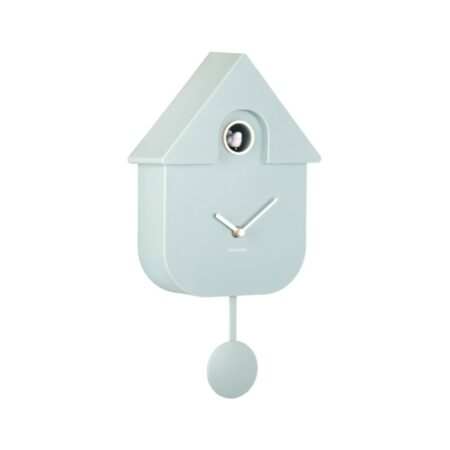 Karlsson Wandklok Modern Cuckoo - Licht Blauw | Fiftiesstore