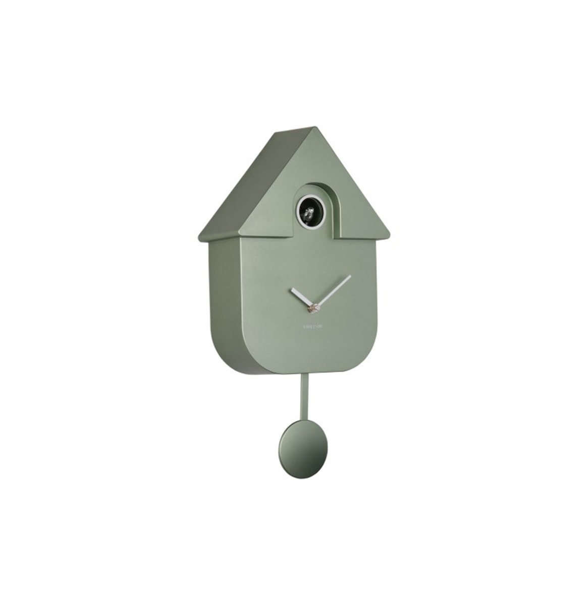 Karlsson Wandklok Modern Cuckoo - Metallic Groen | Fiftiesstore