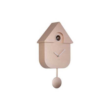 Karlsson Wandklok Modern Cuckoo - Metallic Rose Goud | Fiftiesstore
