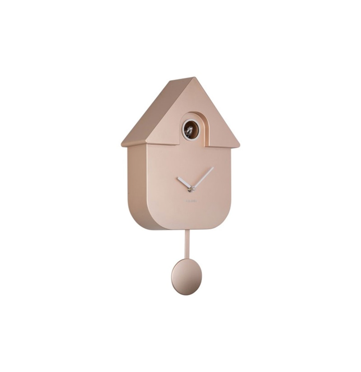 Karlsson Wandklok Modern Cuckoo - Metallic Rose Goud | Fiftiesstore