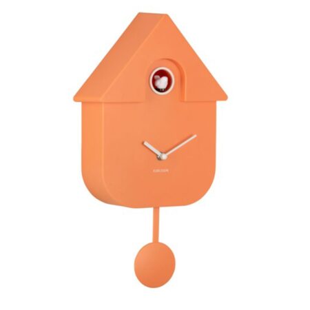 Karlsson Wandklok Modern Cuckoo - Oranje | Fiftiesstore