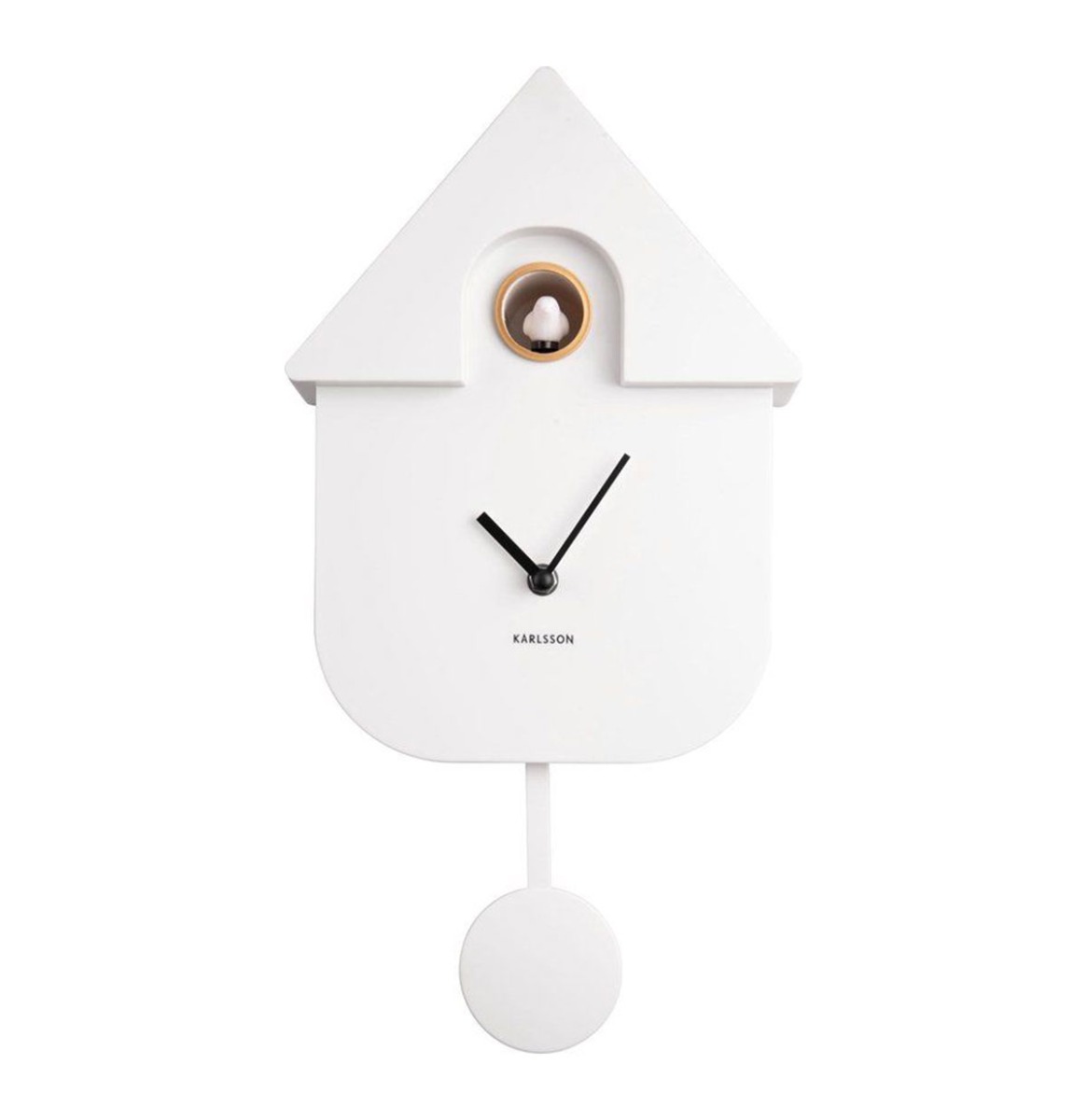 Karlsson Wandklok Modern Cuckoo - Wit | Fiftiesstore