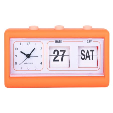 Karlsson Wekker Data Flip - Oranje | Fiftiesstore