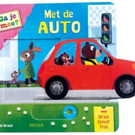 Kartonboek Ga Je Mee? - Met De Auto | Deltas