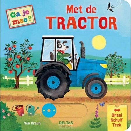 Kartonboekje Ga Je Mee? - Met De Tractor | Deltas
