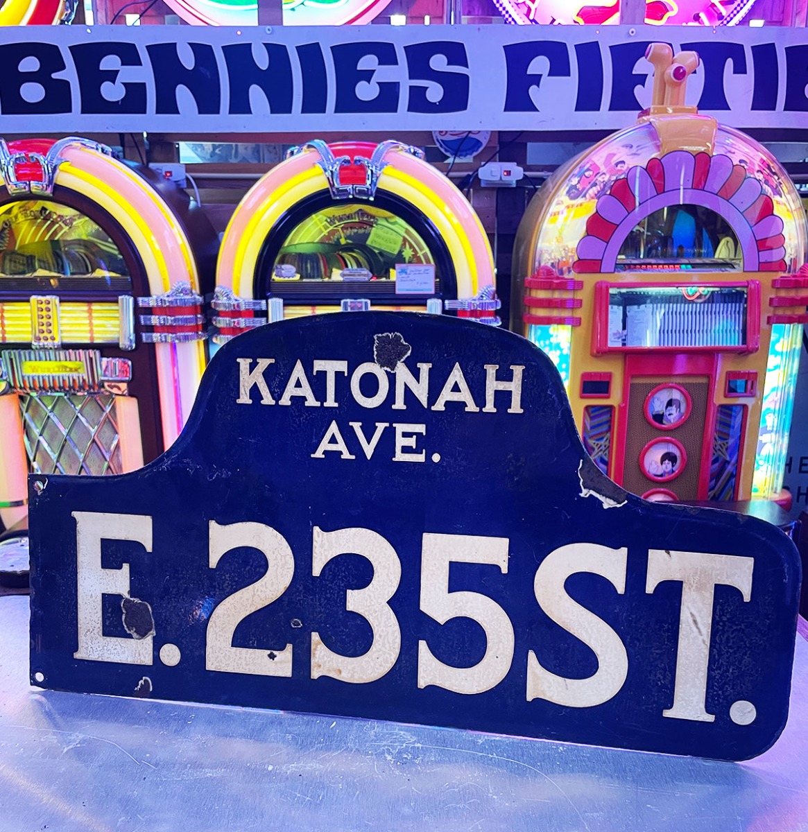 Katonah Avenue - Origineel New York Emaille Straatnaambord | The Dutch Pickers