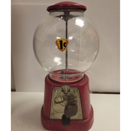 Kauwgomballen Automaat - Rood - Origineel - 1$ Cent | Fiftiesstore