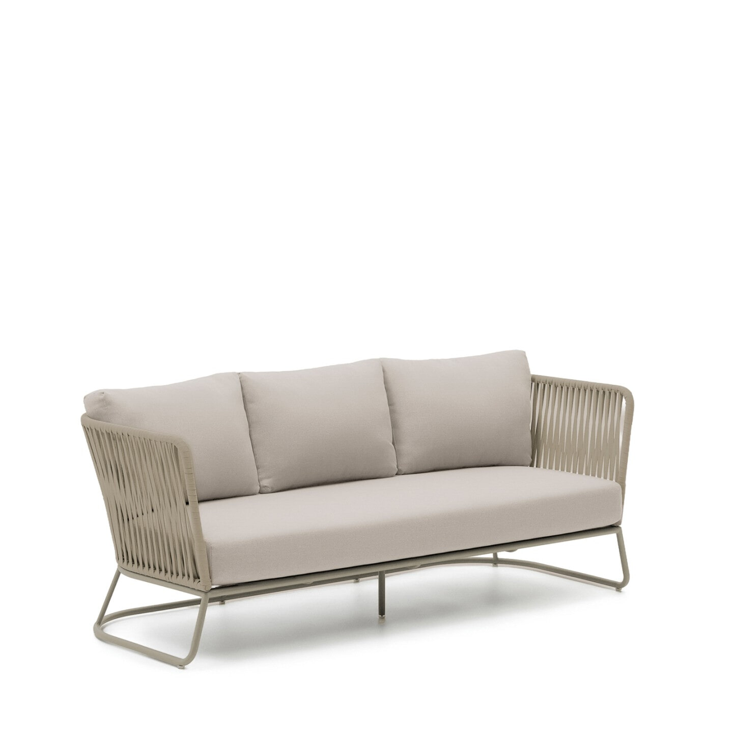 Kave Home 3-zits Loungebank 'Saconca' Gevlochten touw