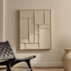 Kave Home Abstract Schilderij 'Klis' Met reliëf