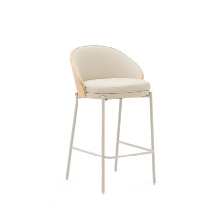 Kave Home Barkruk 'Eamy' Lederlook
