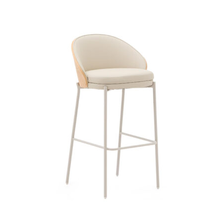 Kave Home Barkruk 'Eamy' Lederlook