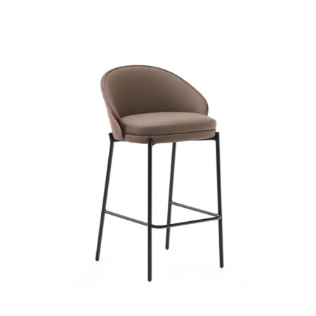 Kave Home Barkruk 'Eamy' Lederlook