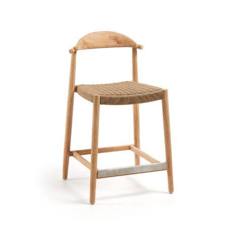 Kave Home Barkruk 'Nina' kleur Beige (zithoogte 62cm) | Kave Home