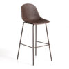 Kave Home Barkruk 'Quinby' kleur Bruin (zithoogte 75cm) | Kave Home