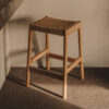 Kave Home Barkruk 'Yalia' Eikenhout