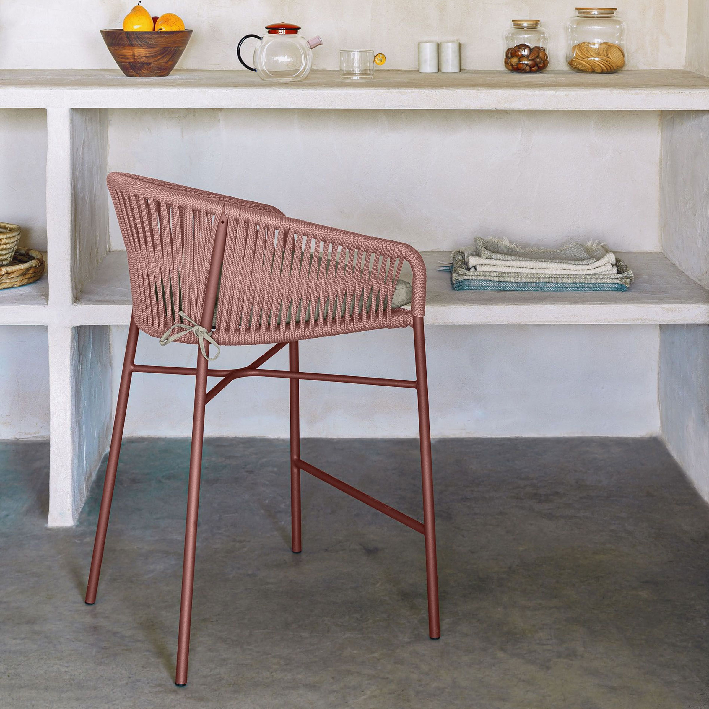 Kave Home Barkruk 'Yanet' kleur Terracotta (zithoogte 65cm) | Kave Home