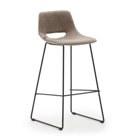 Kave Home Barkruk 'Zahara' kleur Bruin (zithoogte 75cm) | Kave Home