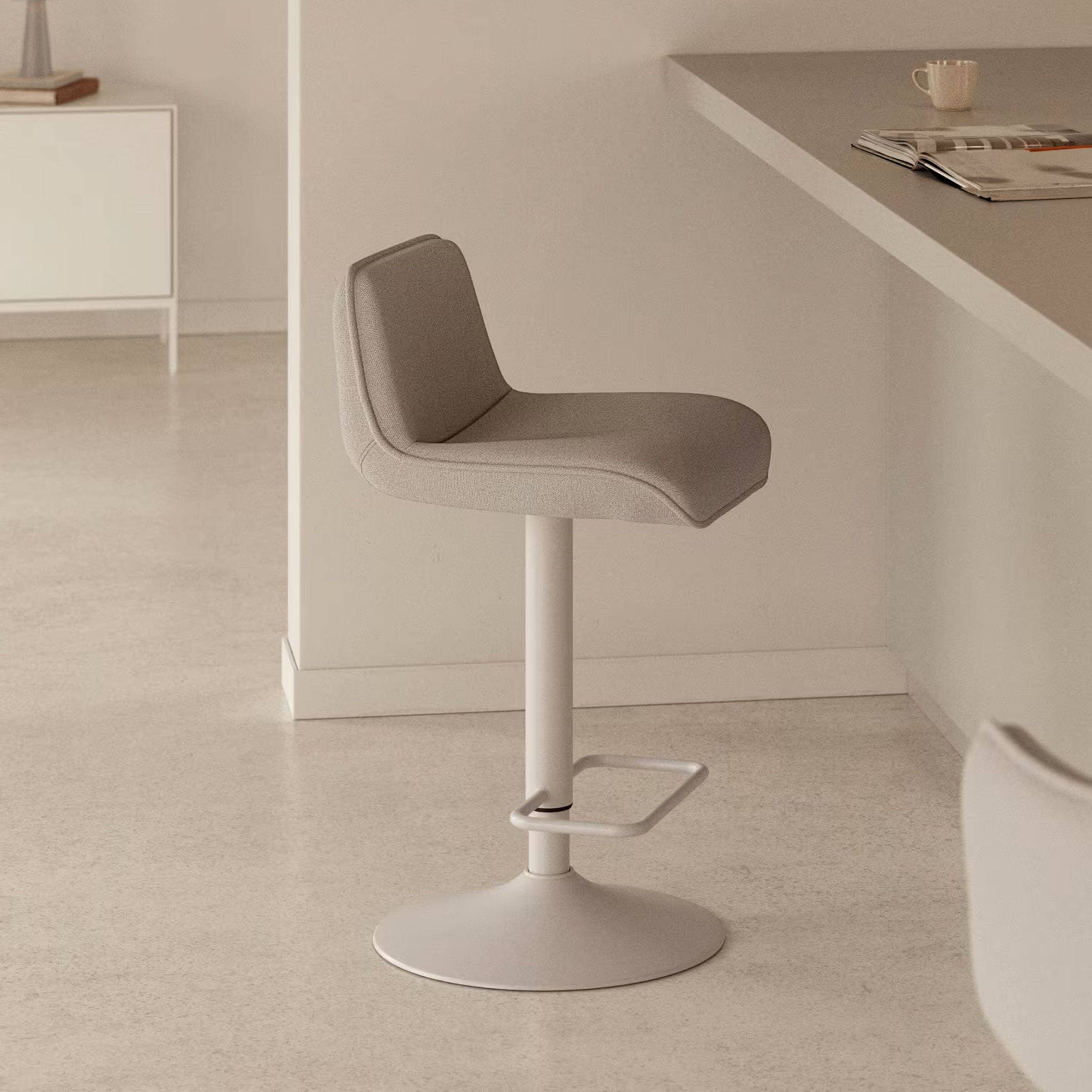 Kave Home Barkruk 'Zend' Chenille
