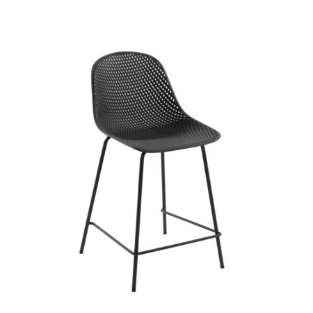 Kave Home Barstoel 'Quinby' kleur Grijs (zithoogte 65cm) | Kave Home