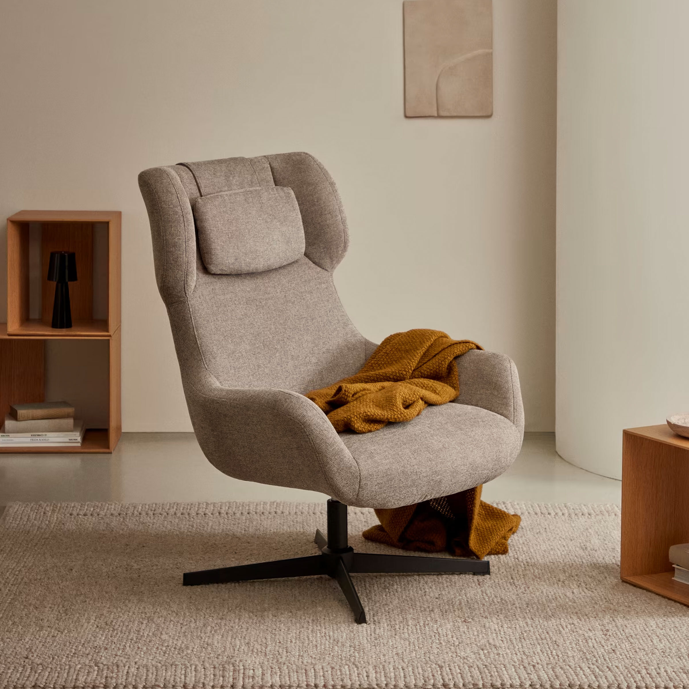 Kave Home Draaifauteuil 'Zalina' kleur Bruin | Kave Home