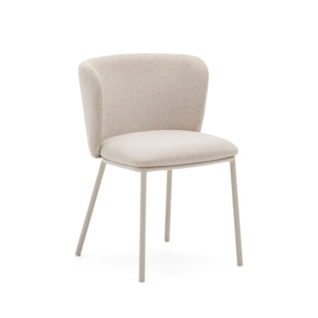 Kave Home Eetkamerstoel 'Ciselia' Chenille