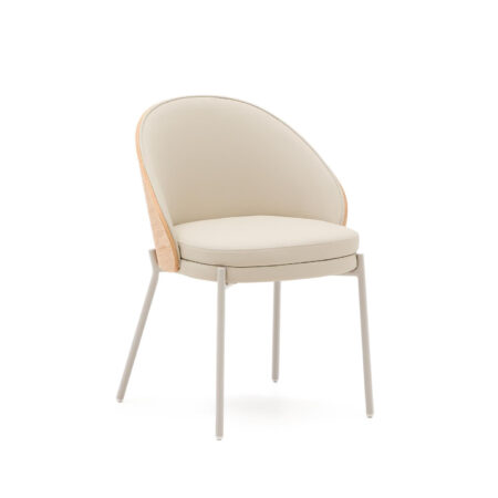 Kave Home Eetkamerstoel 'Eamy' Lederlook