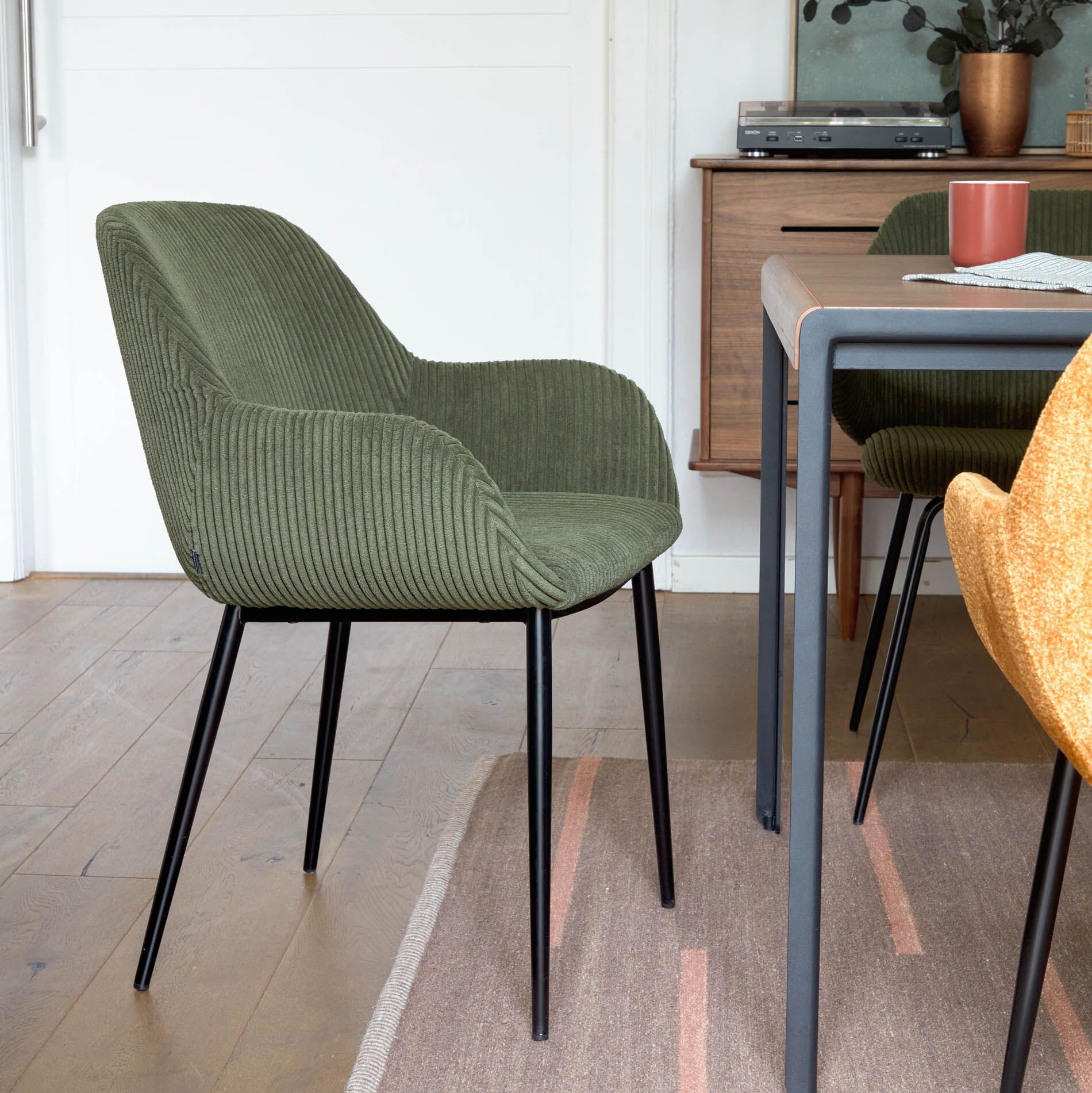 Kave Home Eetkamerstoel 'Konna' Rib