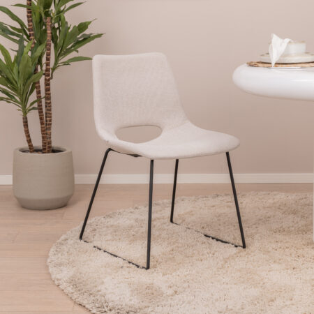 Kave Home Eetkamerstoel 'Zahara' kleur Beige | Kave Home
