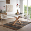 Kave Home Eettafel 'Argo' Eiken/Wit