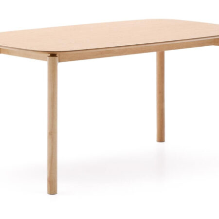Kave Home Eettafel 'Indara' Essen en rubberhout