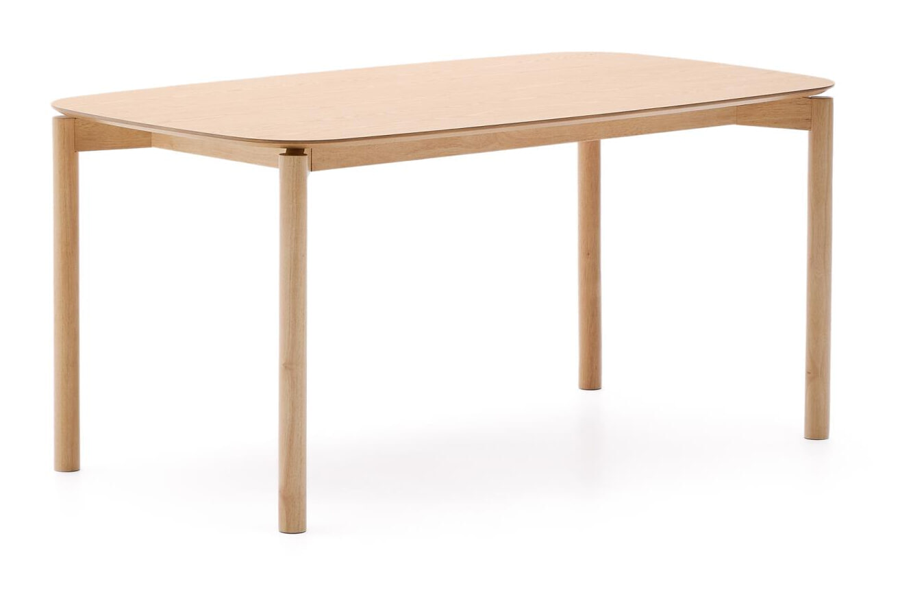 Kave Home Eettafel 'Indara' Essen en rubberhout