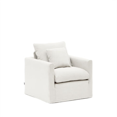 Kave Home Fauteuil 'Nora' kleur Ecru | Kave Home