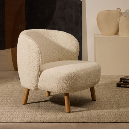 Kave Home Fauteuil 'Ulit' Bouclé