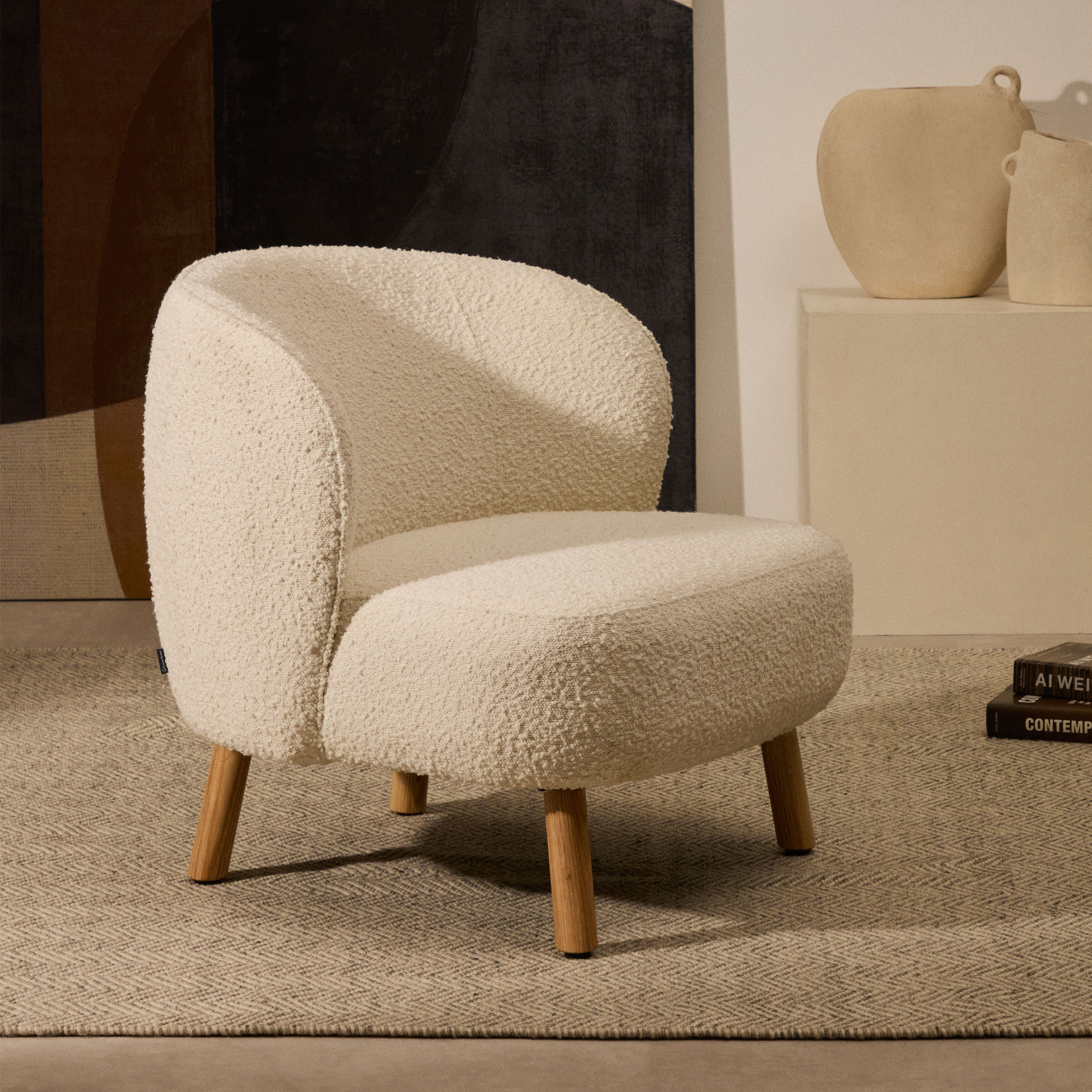 Kave Home Fauteuil 'Ulit' Bouclé