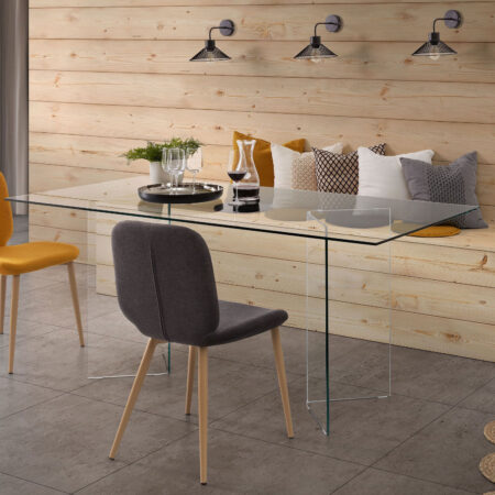 Kave Home Glazen Eettafel 'Burano'