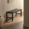Kave Home Halbank 'Calixta' Hout en leder