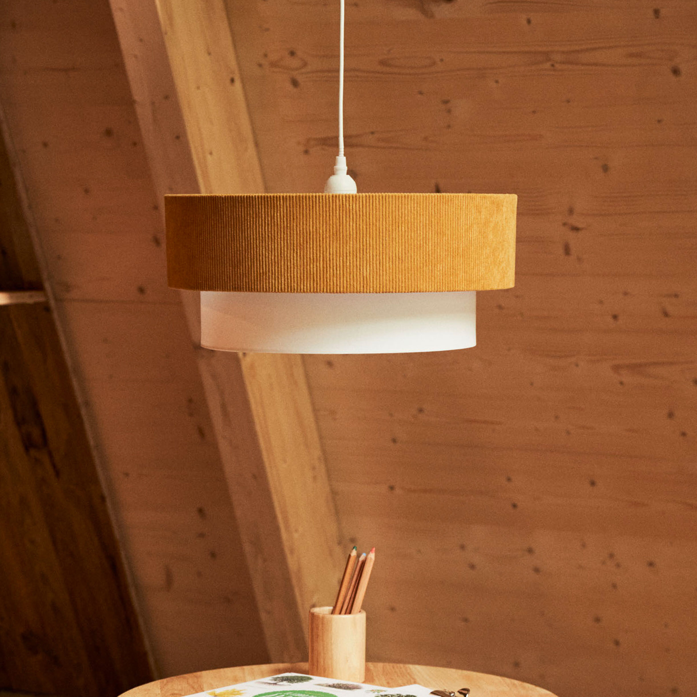 Kave Home Hanglamp 'Bianella' Rib Velvet