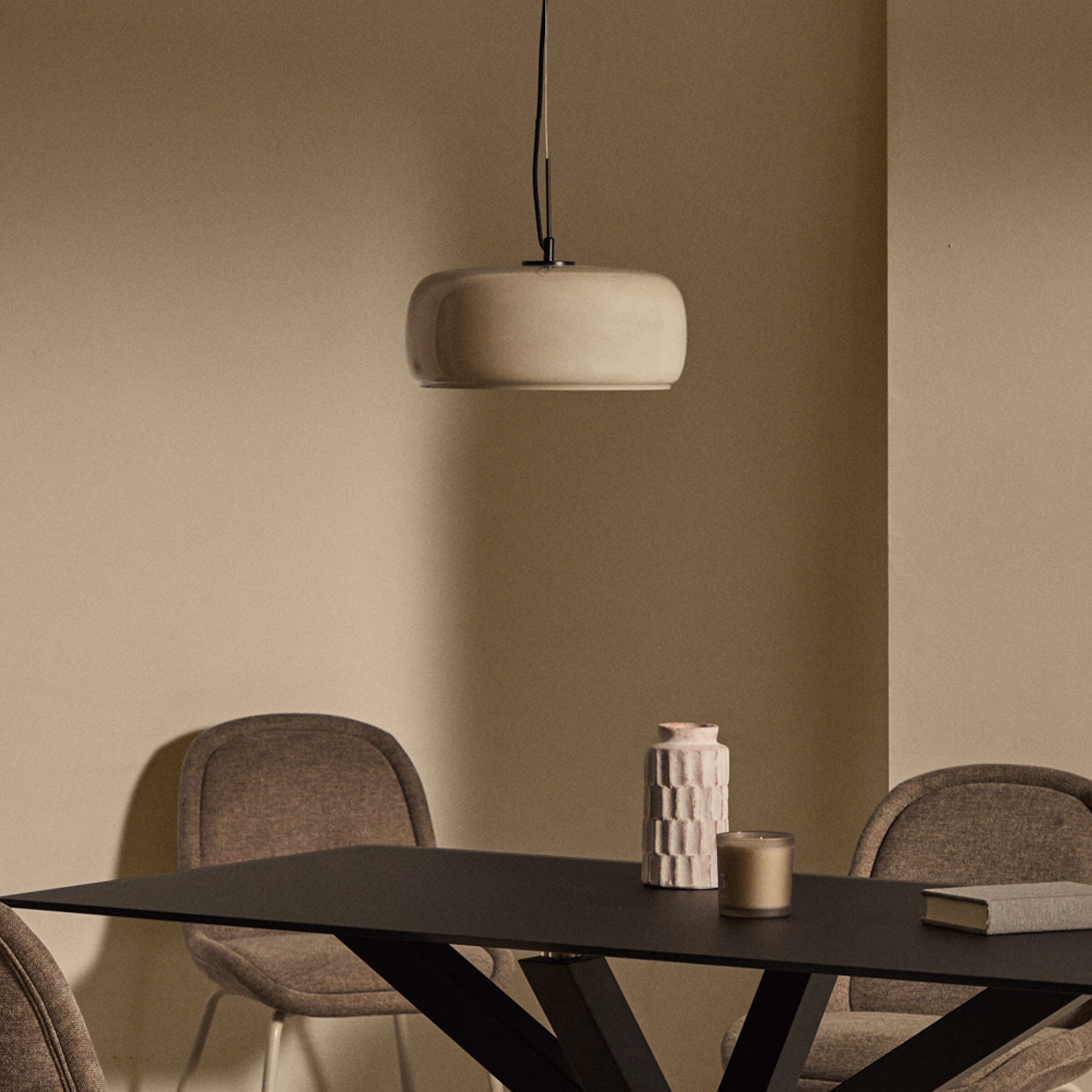 Kave Home Hanglamp 'Reig' Glas