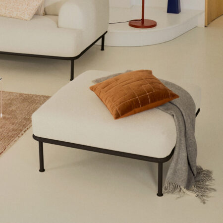 Kave Home Hocker 'Aurum' Chenille