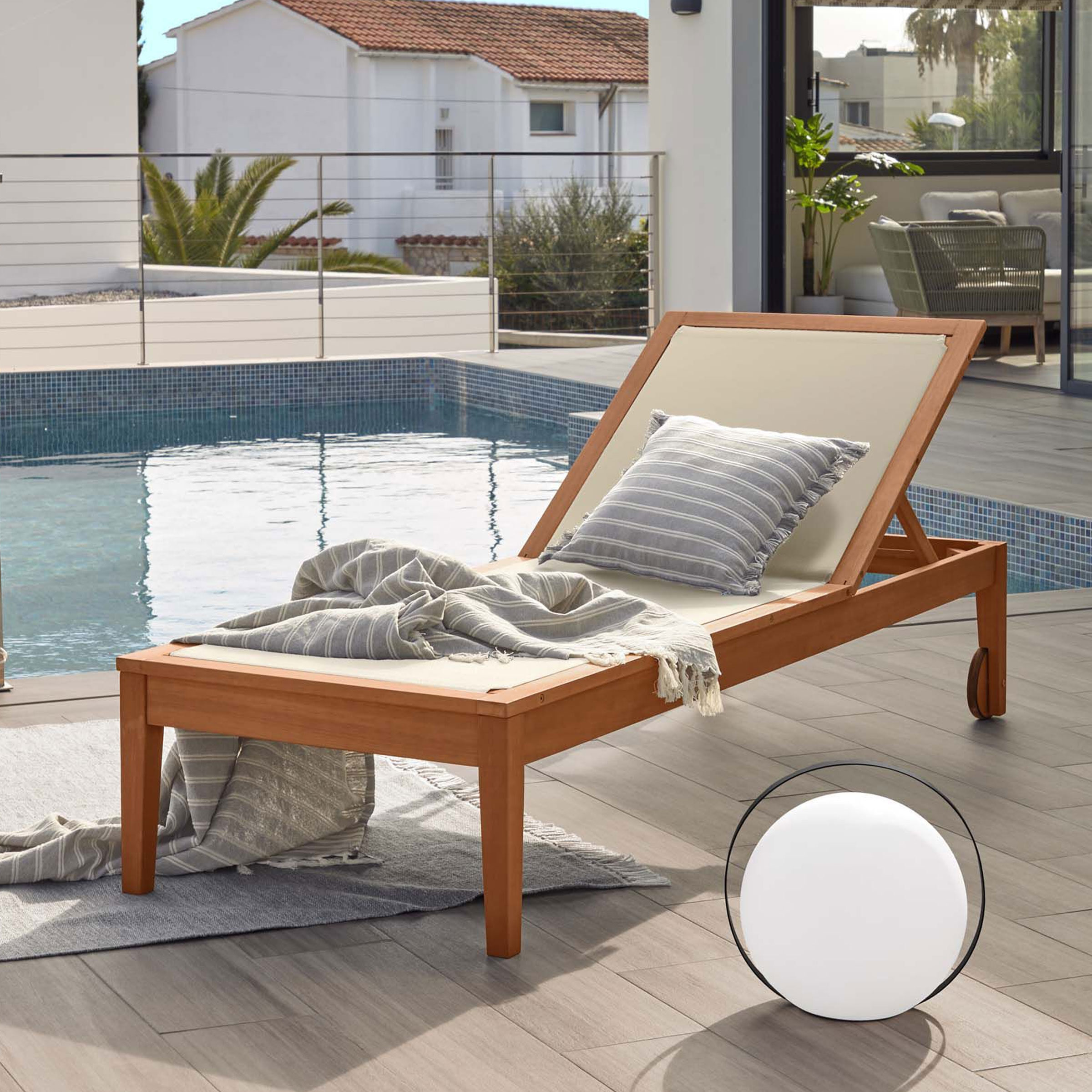 Kave Home Ligstoel 'Caterin'