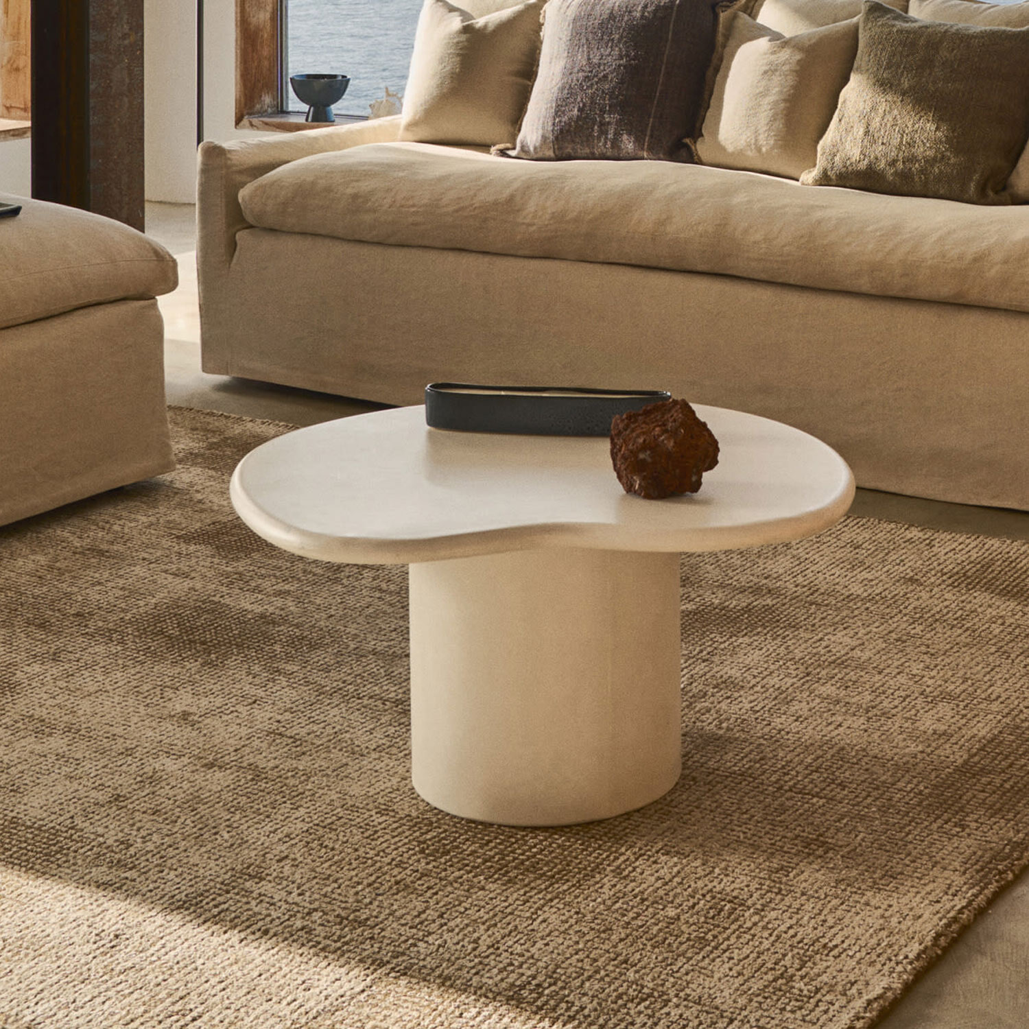 Kave Home Organische Salontafel 'Macarella' Cement